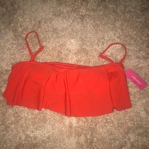 Coal colored flare swim top❤️.